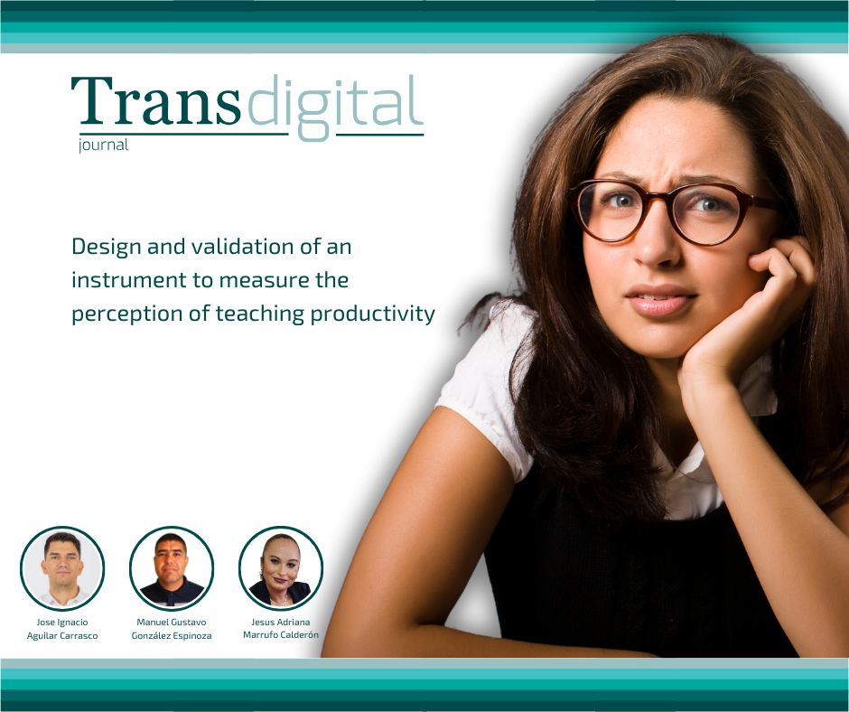 "Design and validation of an instrument to measure the perception of teaching productivity"